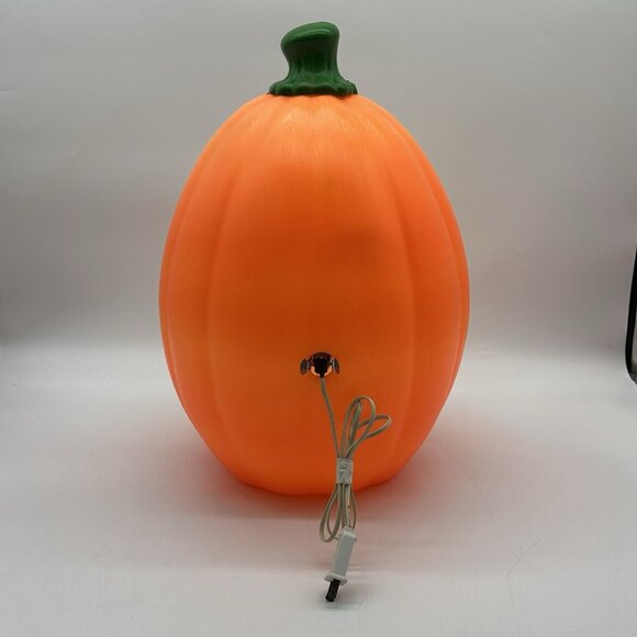 Jack-O-Lantern Blow Mold Large Pumpkin 22" Lighted Vintage General Foam Plastics - Picture 4 of 8